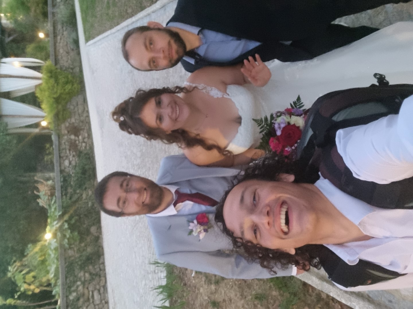 Selfie avec les nouveaux mariés !